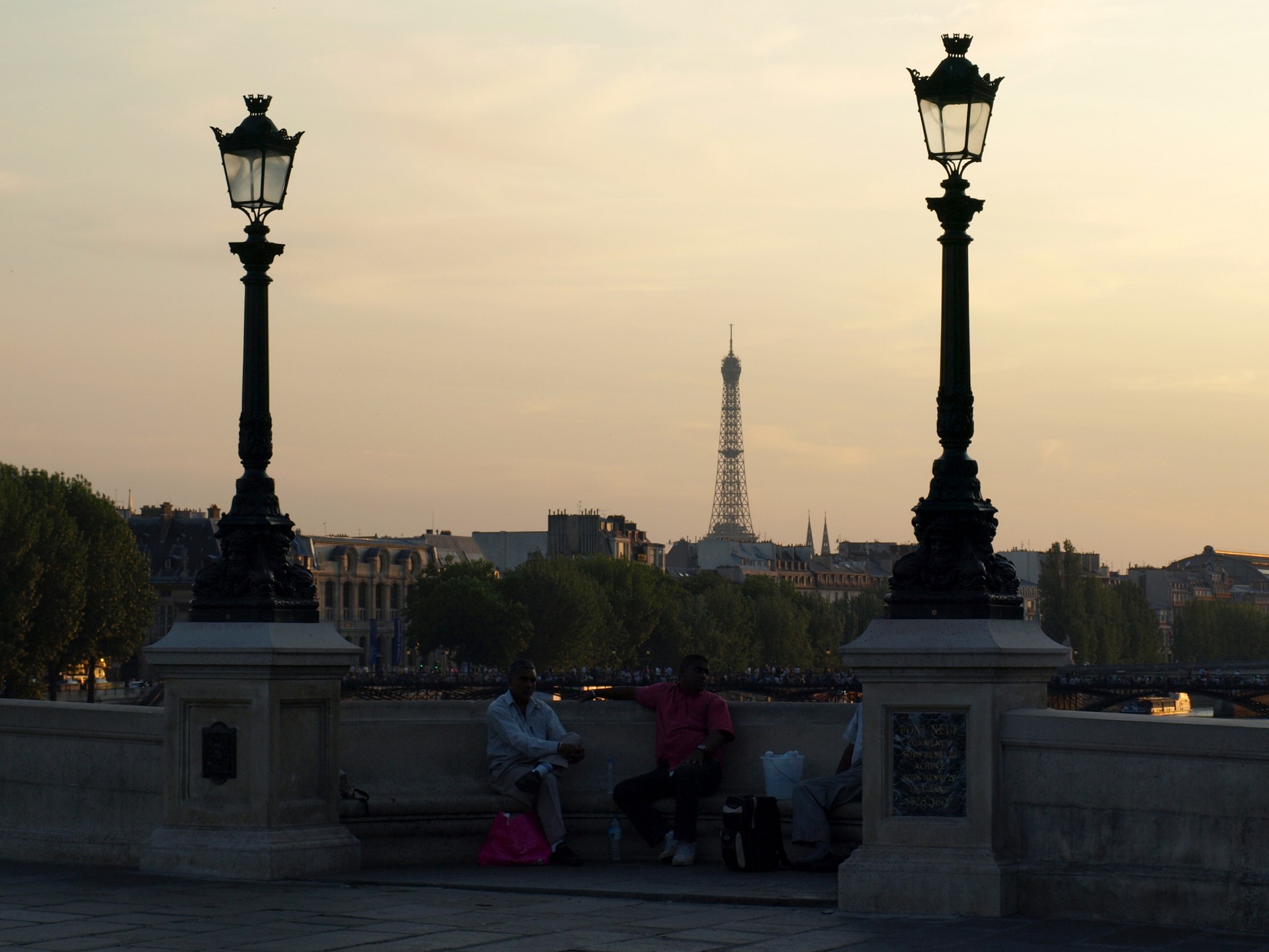 Streetlamps Bookending the Tour Eiffel